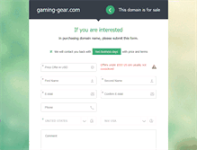 Tablet Screenshot of gaming-gear.com
